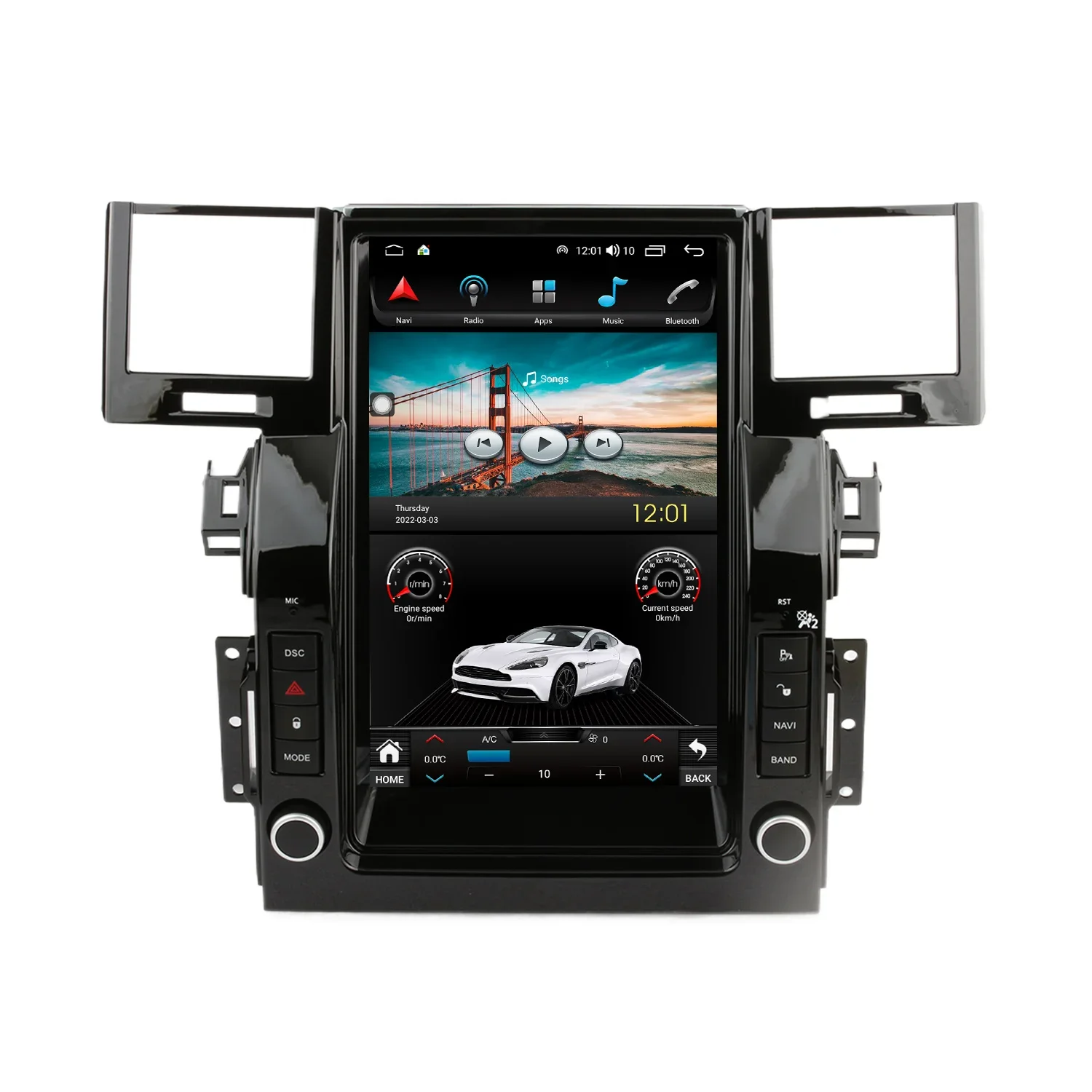 12. 1Inch Touchscreen Autoradio Car Stereo Radio For Land Rover Range Rover Sport 2005-2009 Support 360 Camera GPS Carplay