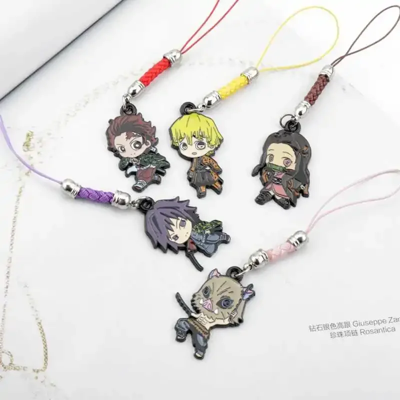 

Game Demon Slayer Kamado Tanjirou Agatsuma Zenitsu Hashibira Inosuke Cosplay Cute Cartoon Pendant High Appearance Level Delicacy