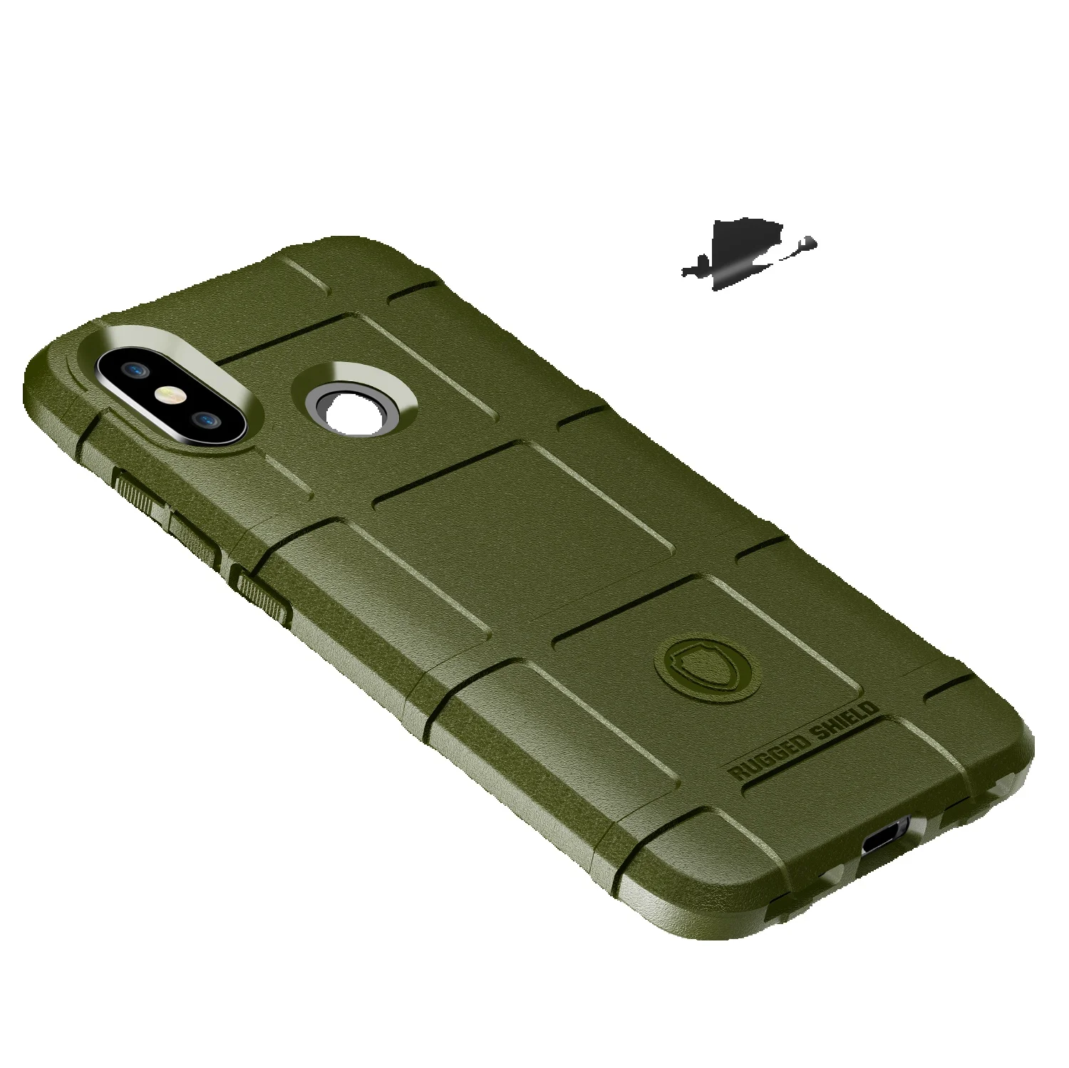 Shield Shockproof Case Xiaomi Mi8 Lite Anti-Slip Grid Silicone Cover For 8se Mi 8 Mi 8lite Armor Rubber Back Cases