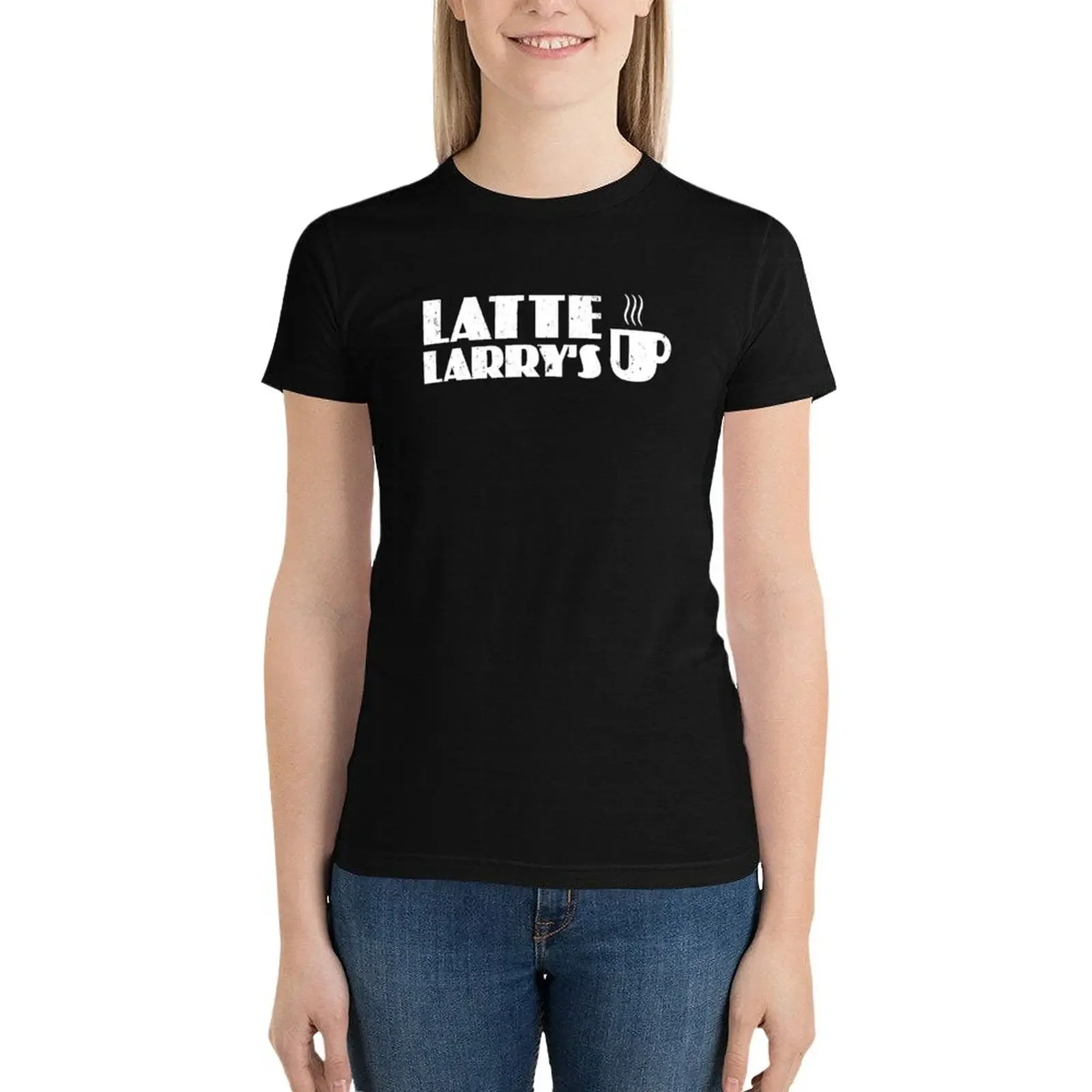 

Vintage Curb Your Latte Larry's Classic - Professional Graphics T-Shirt cute clothes funny tops Woman clothes