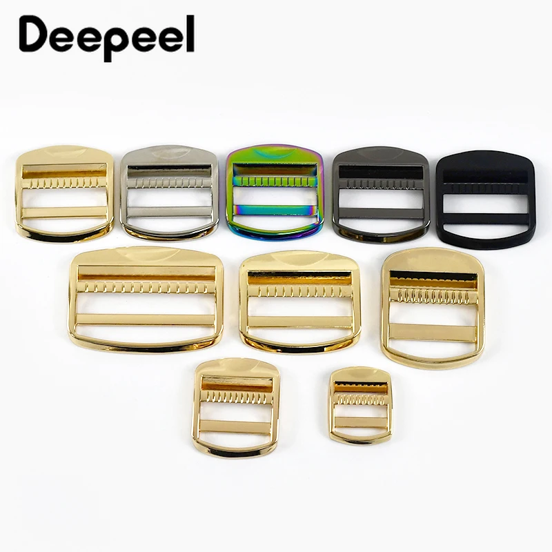 

4/10Pcs 19/25/32/38/50mm Metal Tri Glide Buckle Webbing Belt Clasp Backpack Bag Strap Adjuster Slider DIY Hardware Accessories