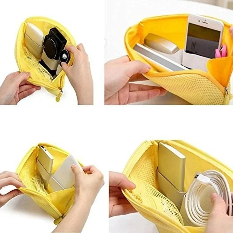 New Portable Charger Data Cable Storage Bag Multi Functional Shockproof Digital Simplified Storage Bag