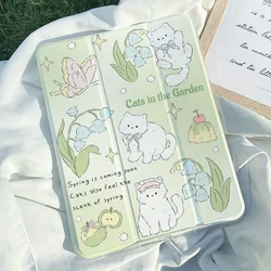 Flip Cover Protective Cover for IPad Air 6 IPad 10th Gen TPU Soft Case Air 5th 4th 10.9 Pro 11 2nd 3rd 4th IPad 10.2 7th 9th 8th