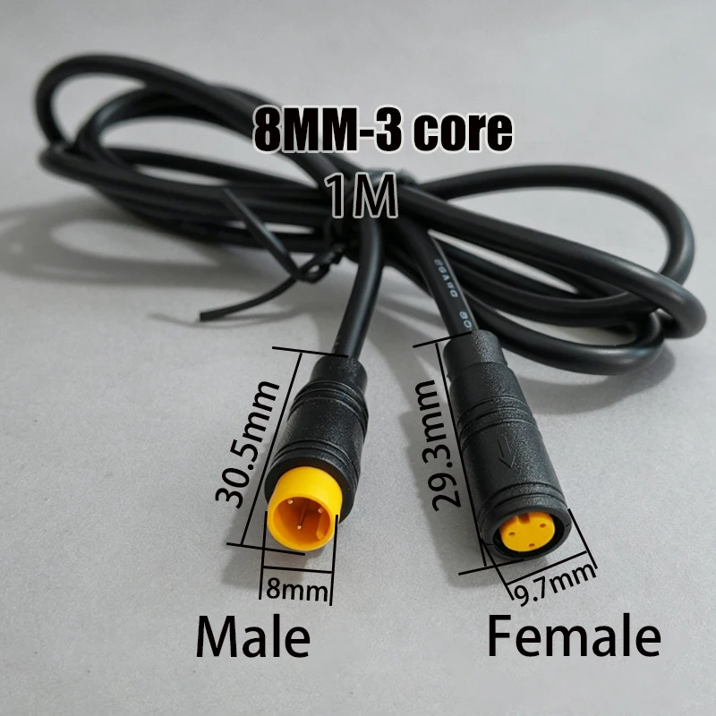 1M M6/M8-2/3/4/5/6-Pin Stecker auf Buchse Julet Elektrisches Verbindungskabel Steckverbinder Roller Bremse Wasserdichtes Signalsensor-Kabel – Detail 19