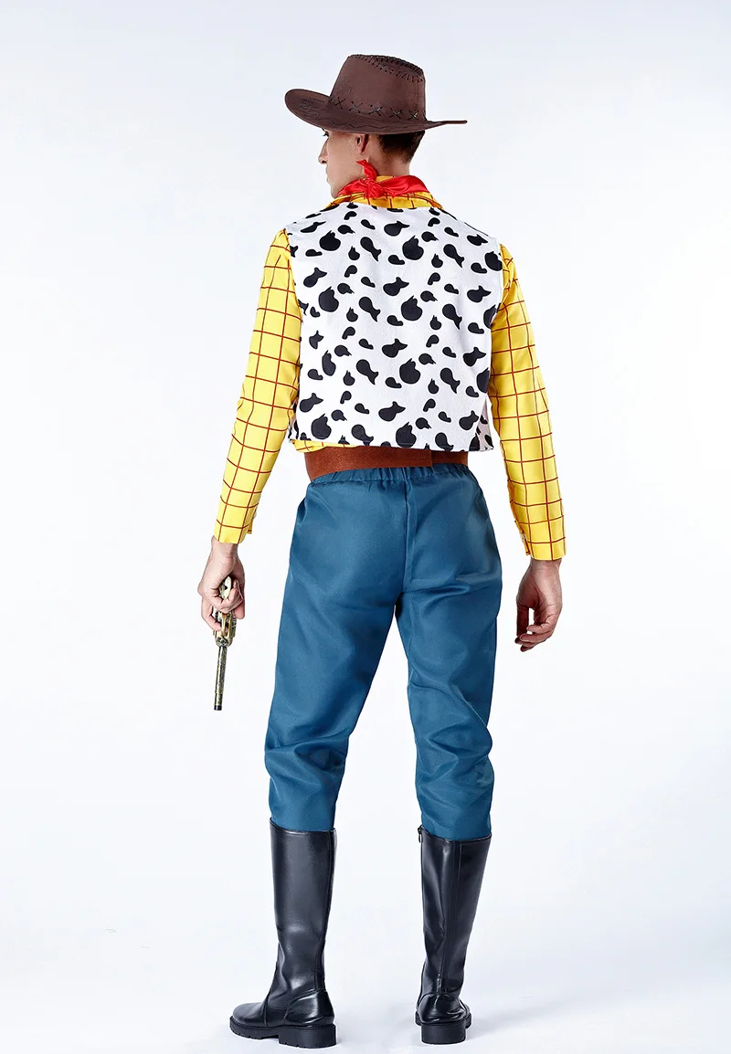 Toy Story Cosplay Costume Adult Men and women Sheriff Woody Pride Cowboy Outfit Halloween  Carnival Party Stage Costume Full Set