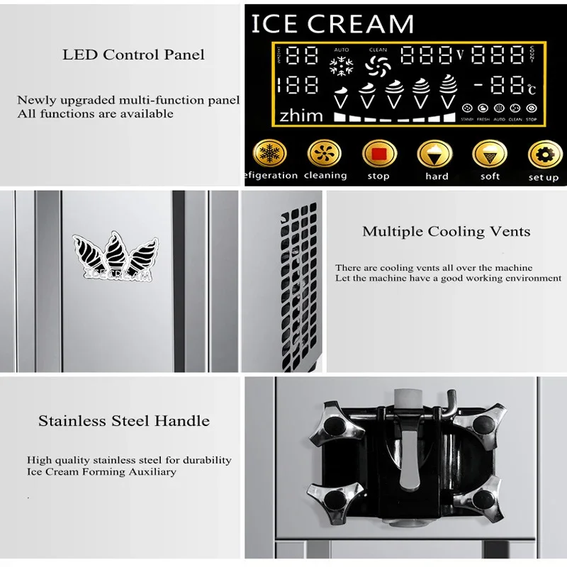 

Машины для приготовления мягкого мороженого, коммерческие аппараты для сорбета, настольные морозильные установки для сладких рожков, торговые автоматы