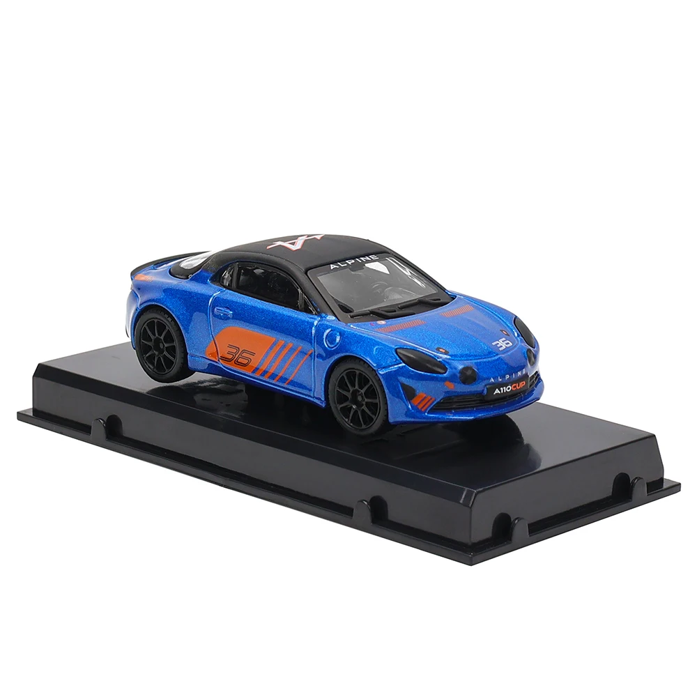 Bburago 1:43 ALPINE A110 CUP Alloy Luxury Vehicle Diecast Pull Back Cars Model Toy Collection Gift