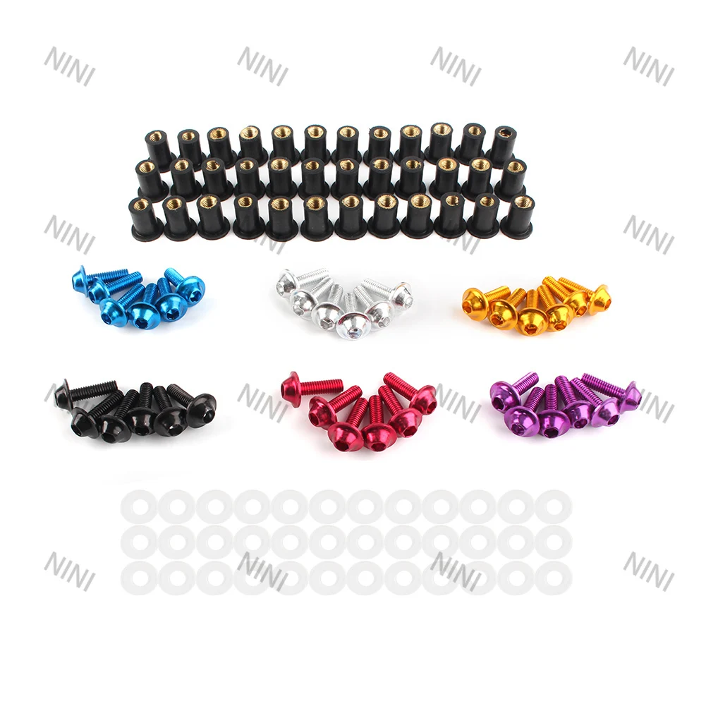 

Motorcycle For Honda CBR600RR CBR900RR CBR1000RR VFR750 VFR800 CBR 600RR 900RR 1000RR Windscreen Windshield Spike Bolts Nuts Set