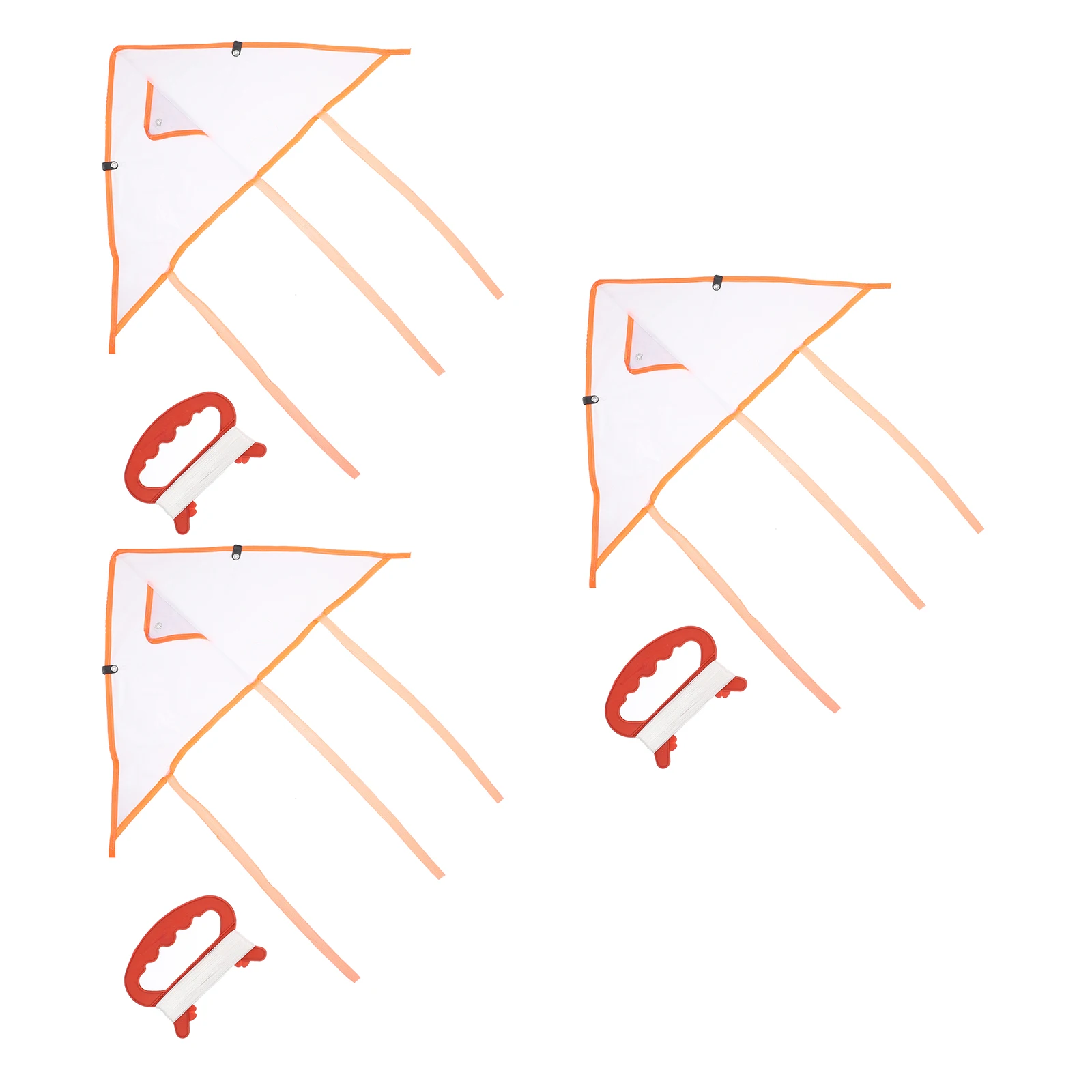 3セット DIY キッズ 空白の絵を描くためのキット グラフィティ凧キット 自作で描いたり塗り絵したりするための屋外用教育用グラフィティ凧