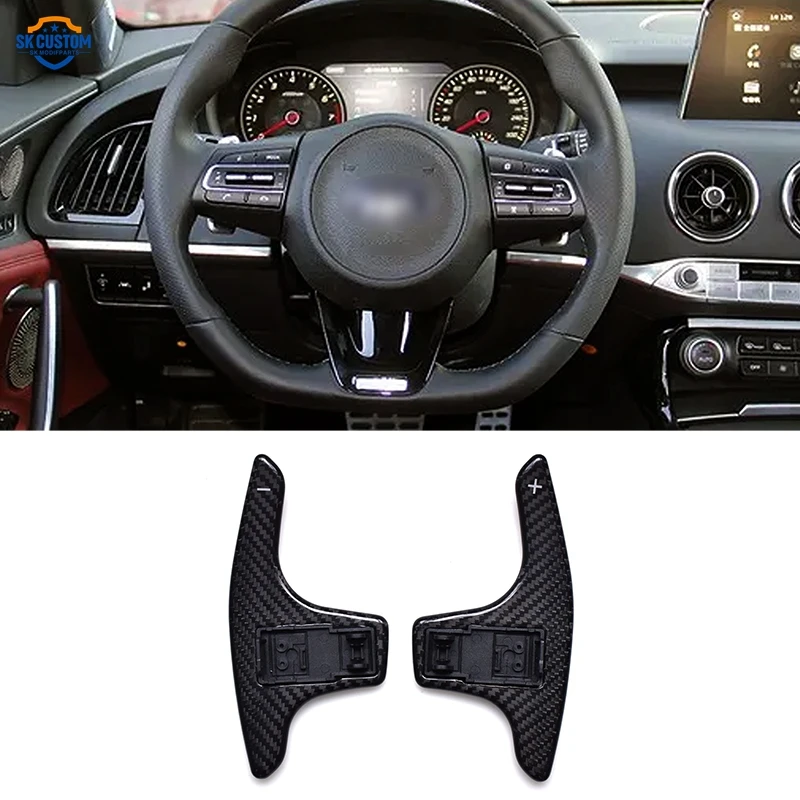 Kia Stinger Gts GT Line Hatchback Interior Accessories SK Custom Replacement Style Carbon Fiber Shift Paddles