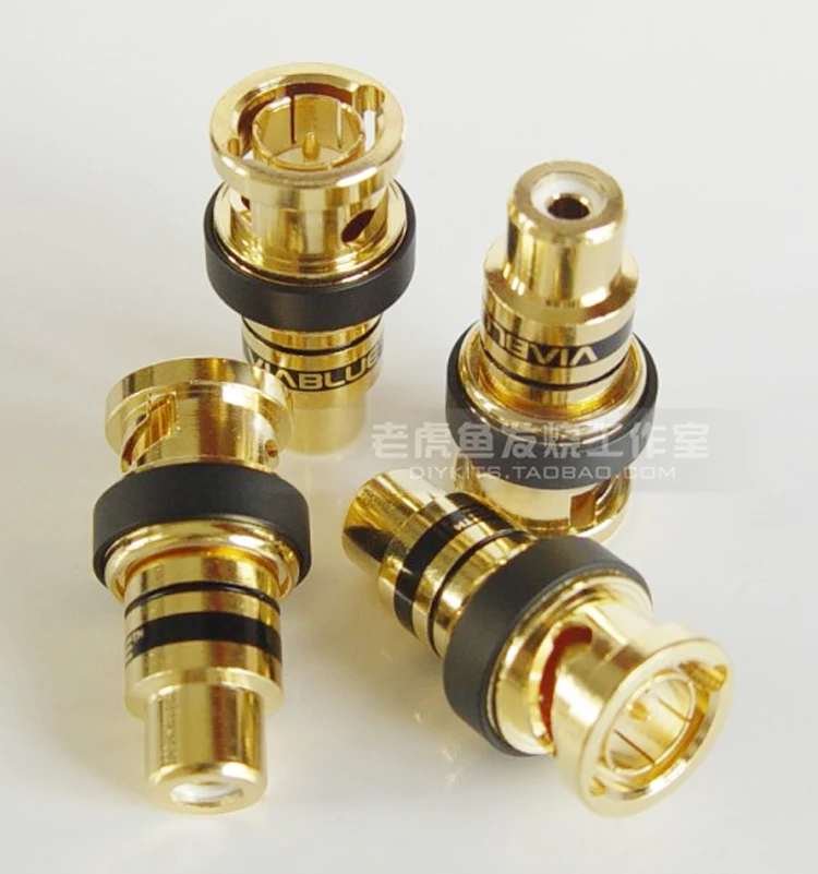 German original VIABLUE BNC to RCA digital coaxial cable decoder gold-plated conversion plug