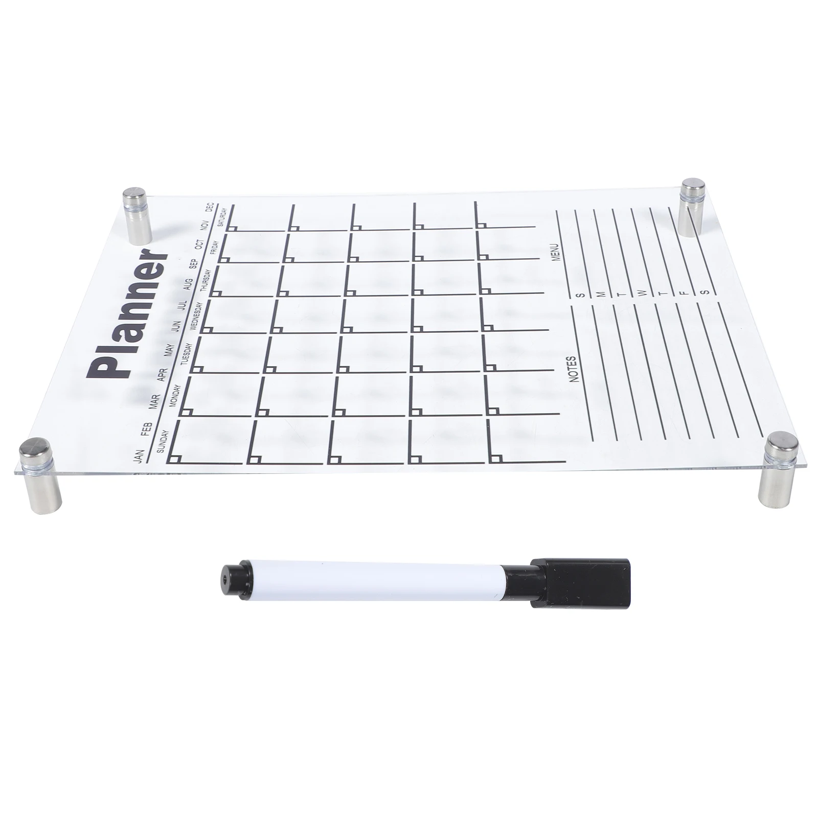 1 комплект, прозрачная акриловая доска для сообщений, доска для сухого стирания, украшение для рабочего стола, мини-доска для домашнего офиса, стены холодильника