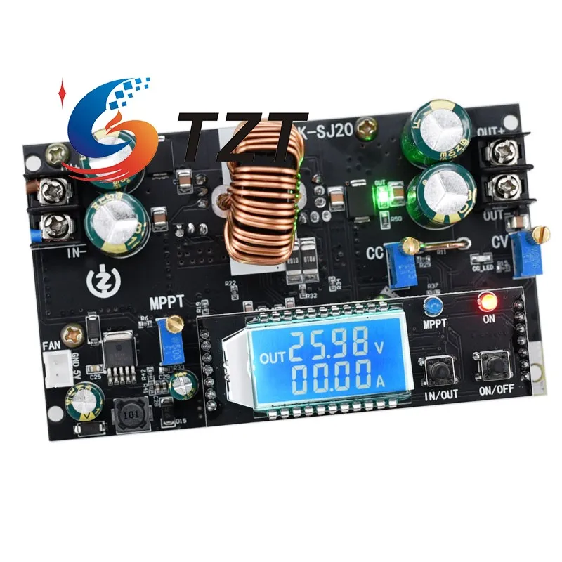 TZT 300W Automatic Buck and Boost Power Supply Module MPPT Solar Controller Battery Charging Module with/without Display