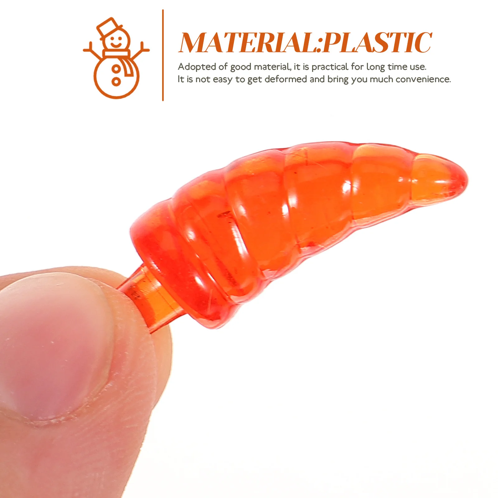 200 قطعة رجل ثلج لزينة عيد الميلاد البلاستيكية DIY رجل الثلج صنع المواد لوازم الحرفية ديكور عيد الميلاد مهرجان الشتاء