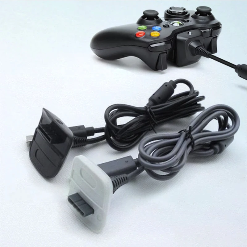 1PC 1.5m USB Charging Cable for Xbox 360 Wireless Game Controller Gamepad Joystick Power Supply Charger Gaming Accessory