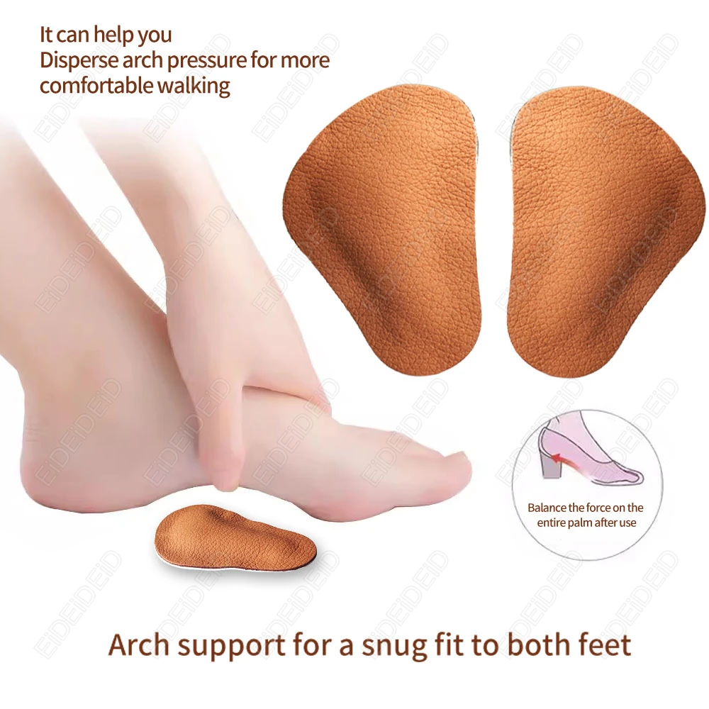 2/4 PCS Forefoot Cushions from Rubbing Reusable Arch Insole For Men's And women's Inversion Relieve Foot Pain and Improve EID