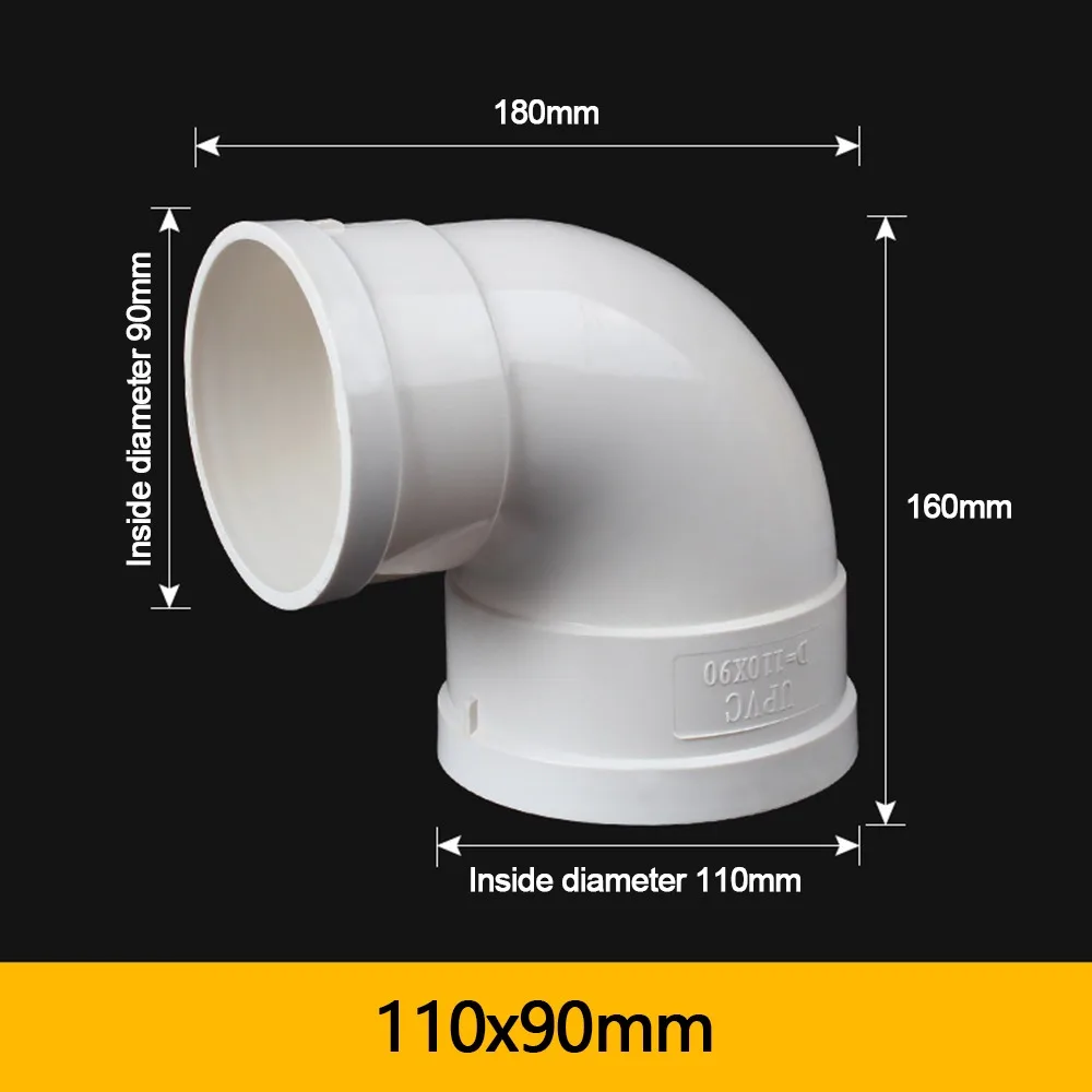

Новый редукционный колено для труб из ПВХ, 2-ходовой, белый, 90-градусный, фитинг для труб, угловая мебель, структура опоры для сада