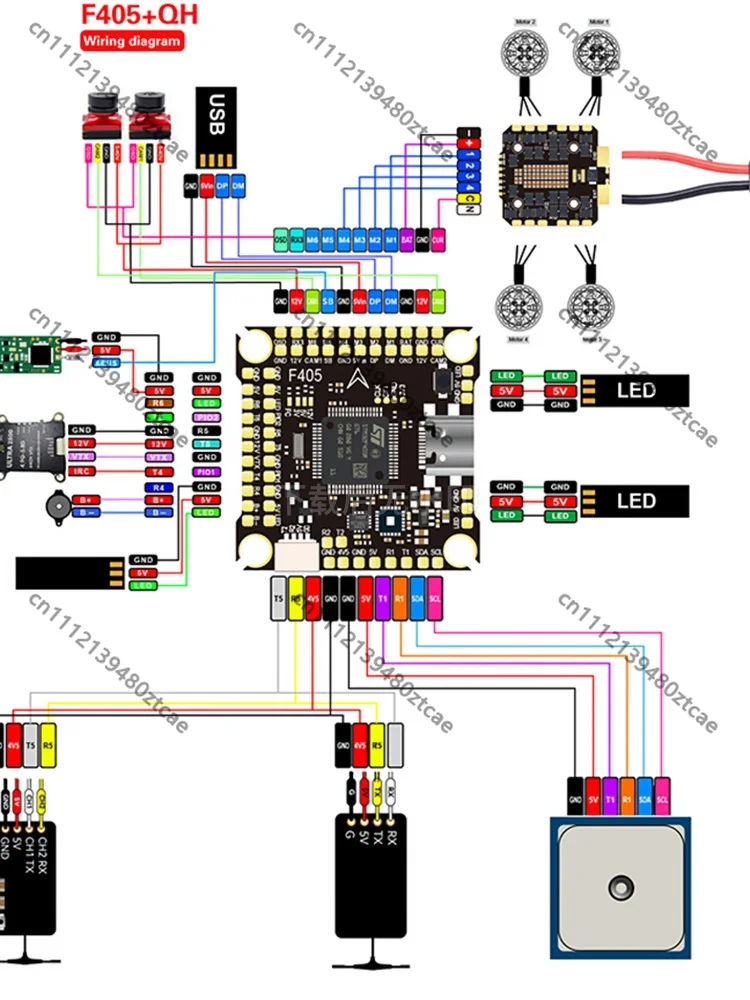 12S 110A 4 In 1 Brushless ESC With 4 Independent Output Channels FPV Racing Drone Replacement Parts