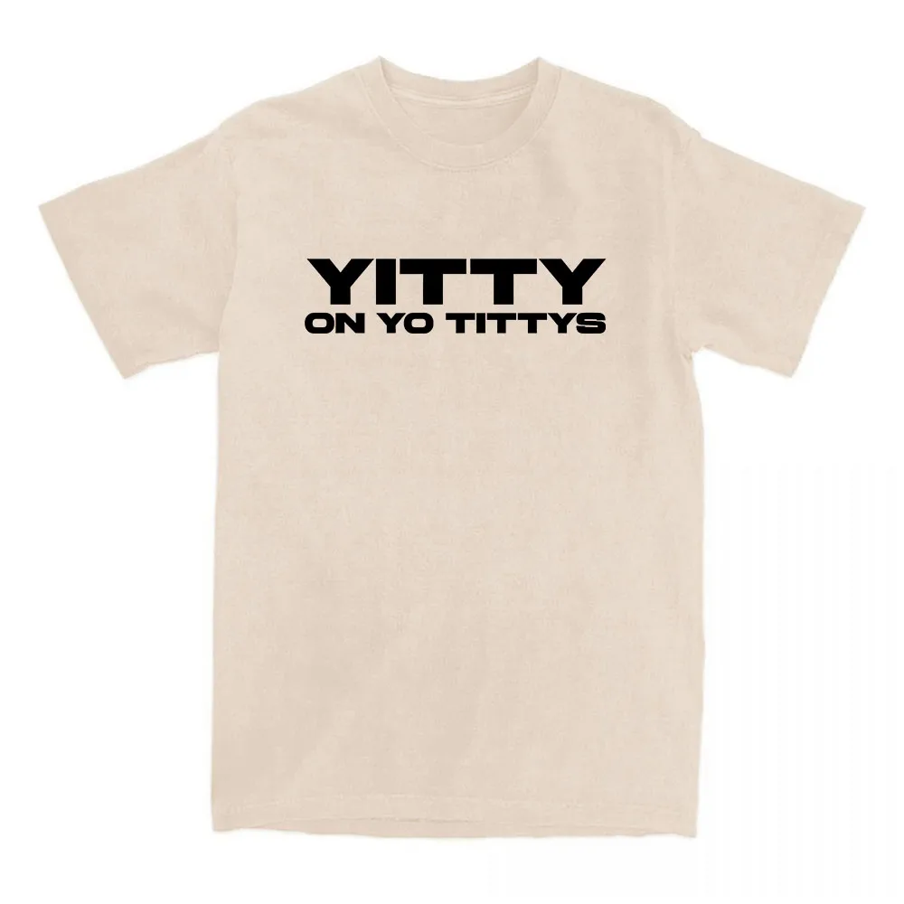 

Lizzo Yitty on Yo Tittys Tee We Outside Hoe T-Shirt Short Sleeve Summer Cotton Tshirts Female Fashion Loose Soft T Shirt Women
