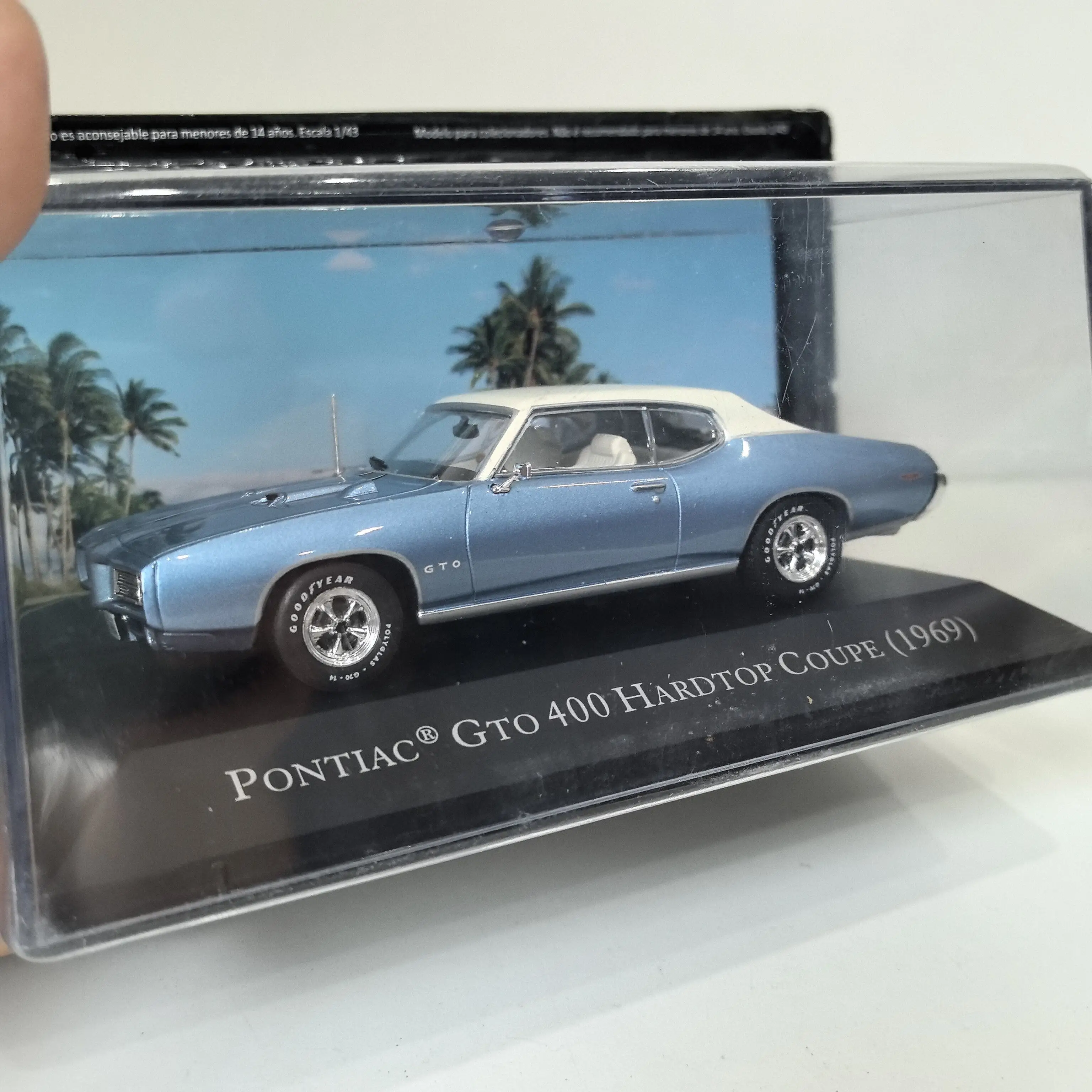 Modelo de Auto de Aleación a Escala 1:43 de Pontiac GTO 400 Hardtop Coupe 1969, Marca Diecast IXO