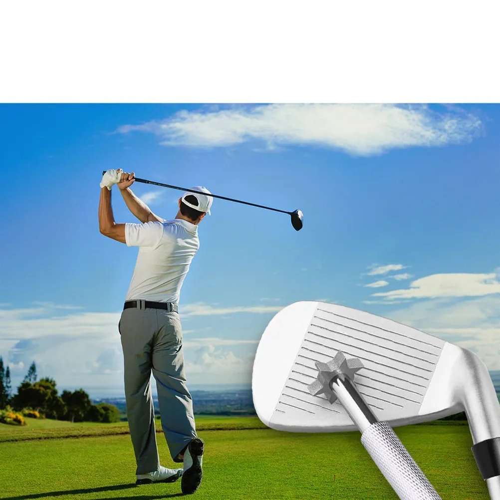 Golf Club Groove Sharpener Tool – 6-Blade Heavy-Duty Stainless Steel Cleaner for Restoring Groove Edges