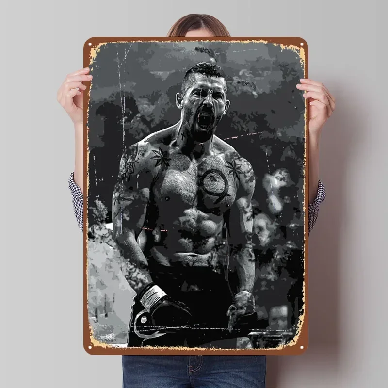 Boyka غير متنازع الملاكم المشارك الملاكمة علامات معدنية صور الجدار عناصر الديكور لوحات القصدير المخصصة ل جدار الفن الديكور الرجعية