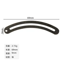 Yellow Retro Vintage Jewelry Rod, Small Thousand Catty Hinge, Antique Chinese Furniture, Hardware, Camphor Wood Box Accessories