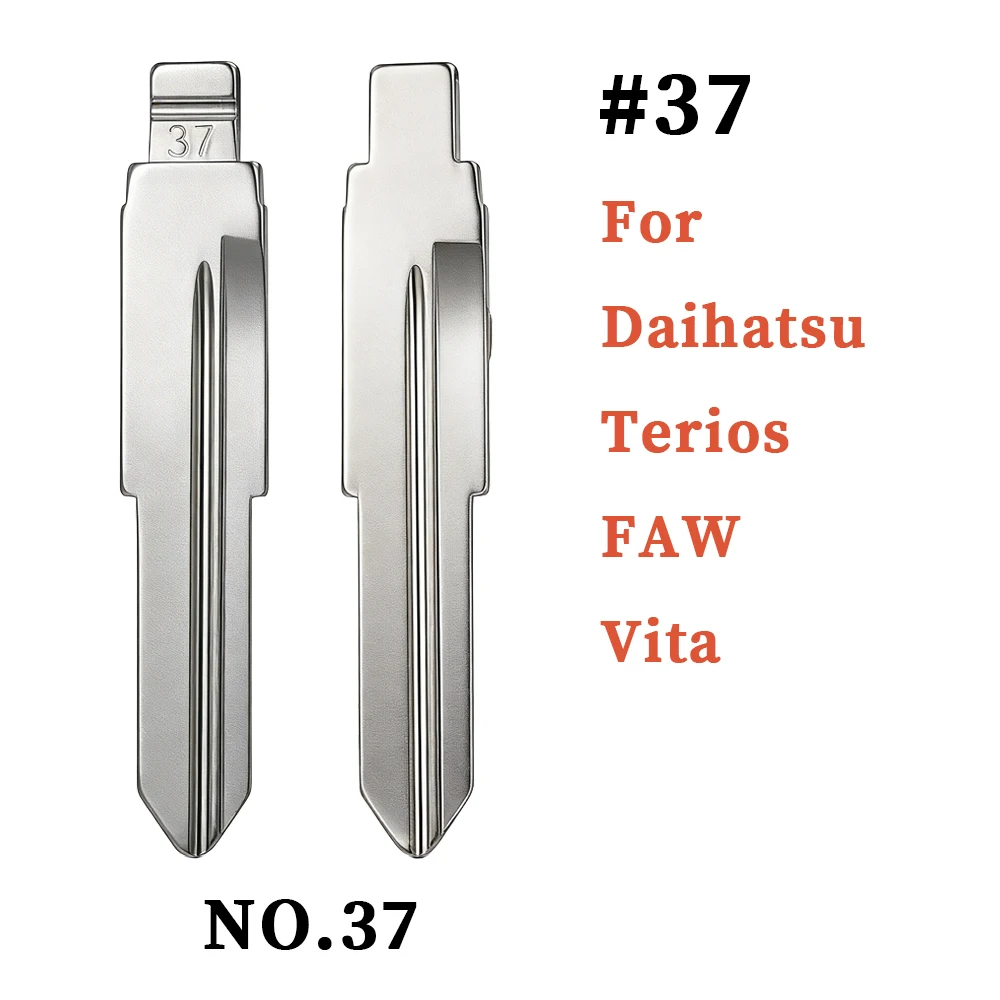 

Universal Uncut Blank Flip Key Blade Replacement #37 NO.37 For KeyDiy VVDI JMD Car Remote Key Head For Daihatsu Terios FAW Vita