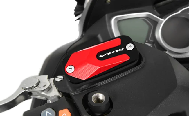 vfr Motorcycle CNC Front Brake Cylinder Fluid Reservoir Oil Cup Cover Cap For VFR750 VFR800 VFR800F VFR800X VFR1200X