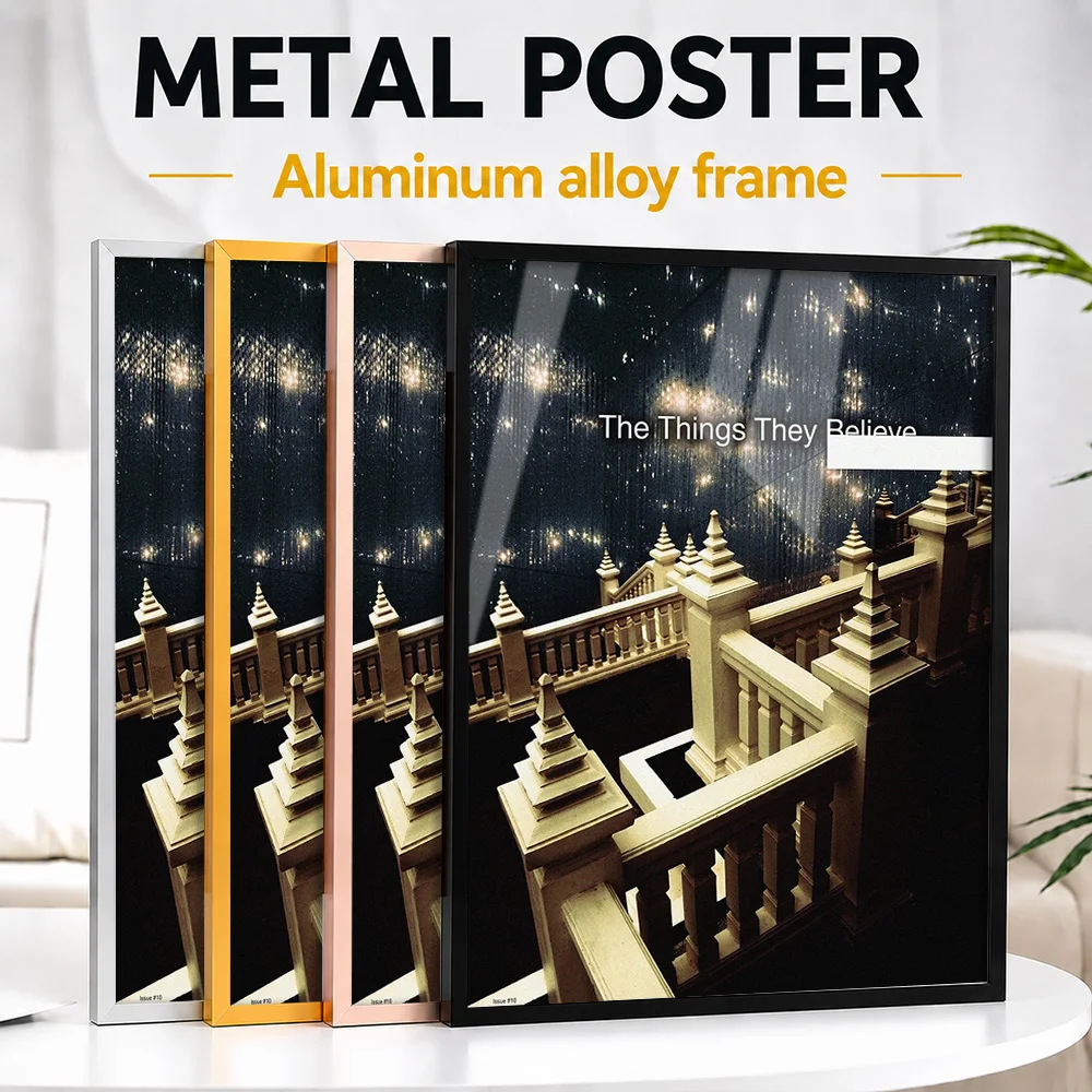 The Things They Believe Surreal Staircase Framed Metal Print Personalized Graphic Tribute Wall Art Ideal For Creative Studio
