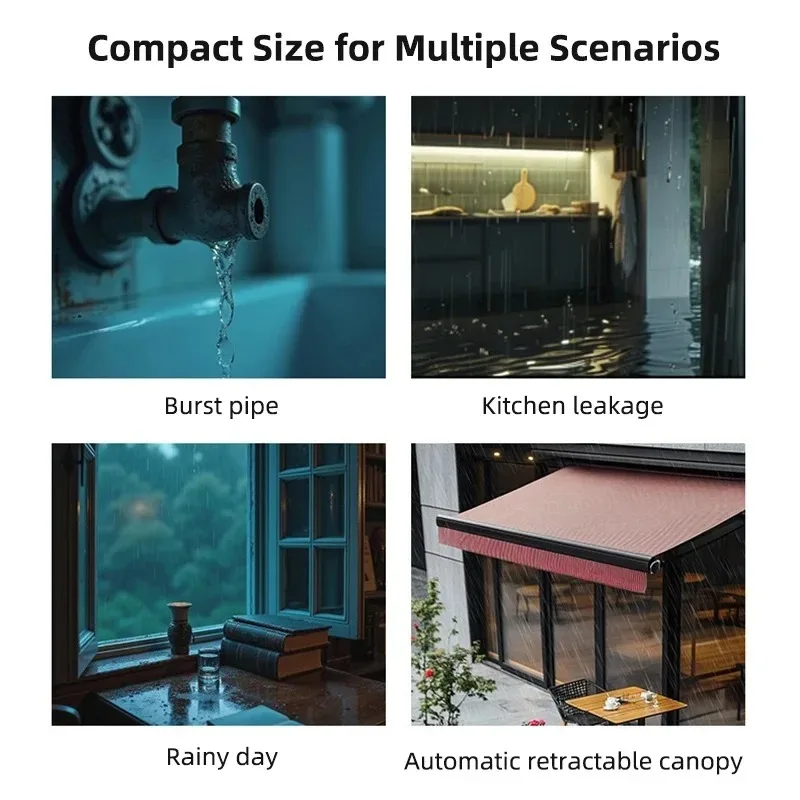 eWelink and Tuya Zigbee Rain Sensor Wireless Outdoor Rain Detection IP66 Water Leak Sensor Linkage Control APP Supported