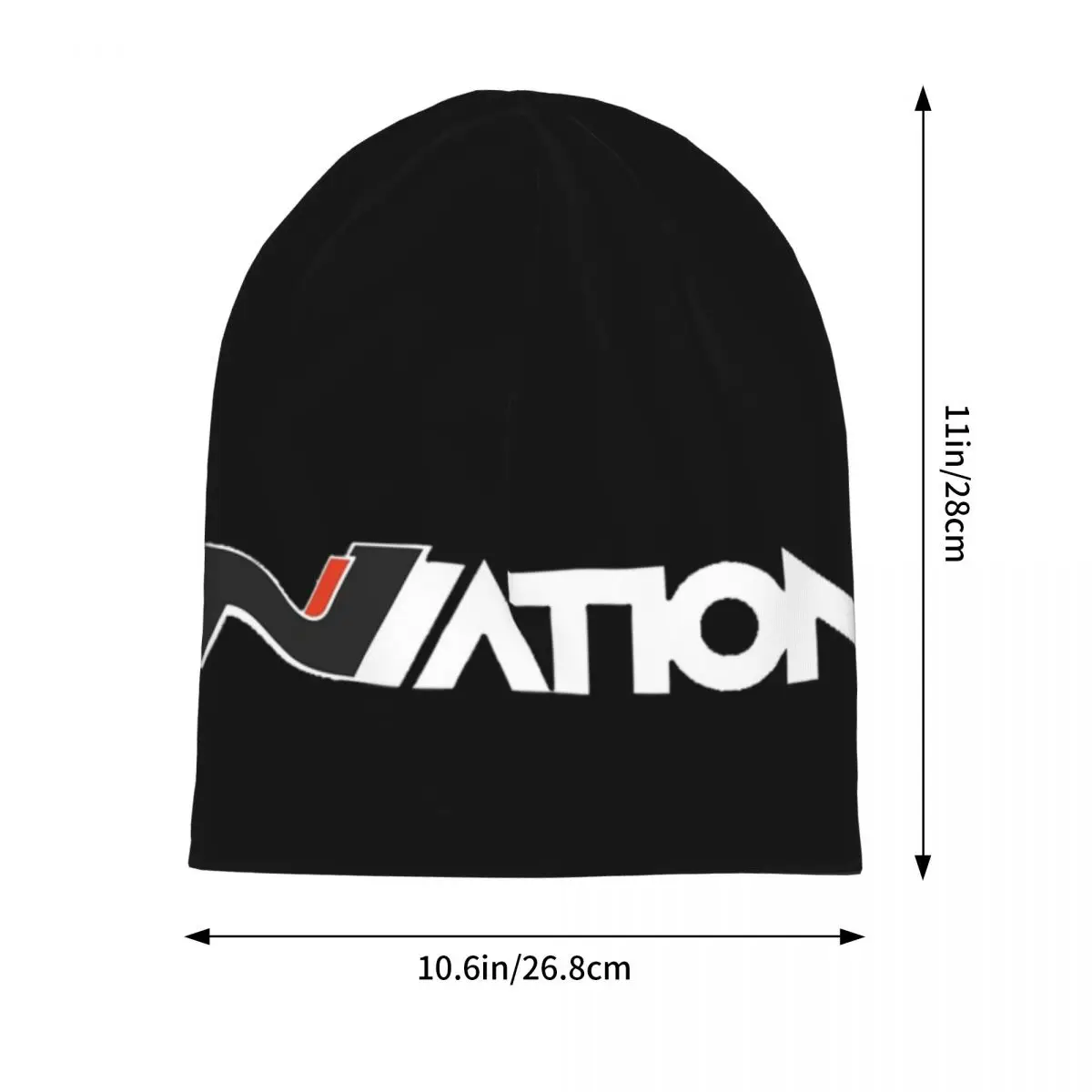 Hyundai Nation Black Slap Warm Knitted Cap Fashion Bonnet Hat Autumn Winter Outdoor Beanies Hats for Unisex Adult