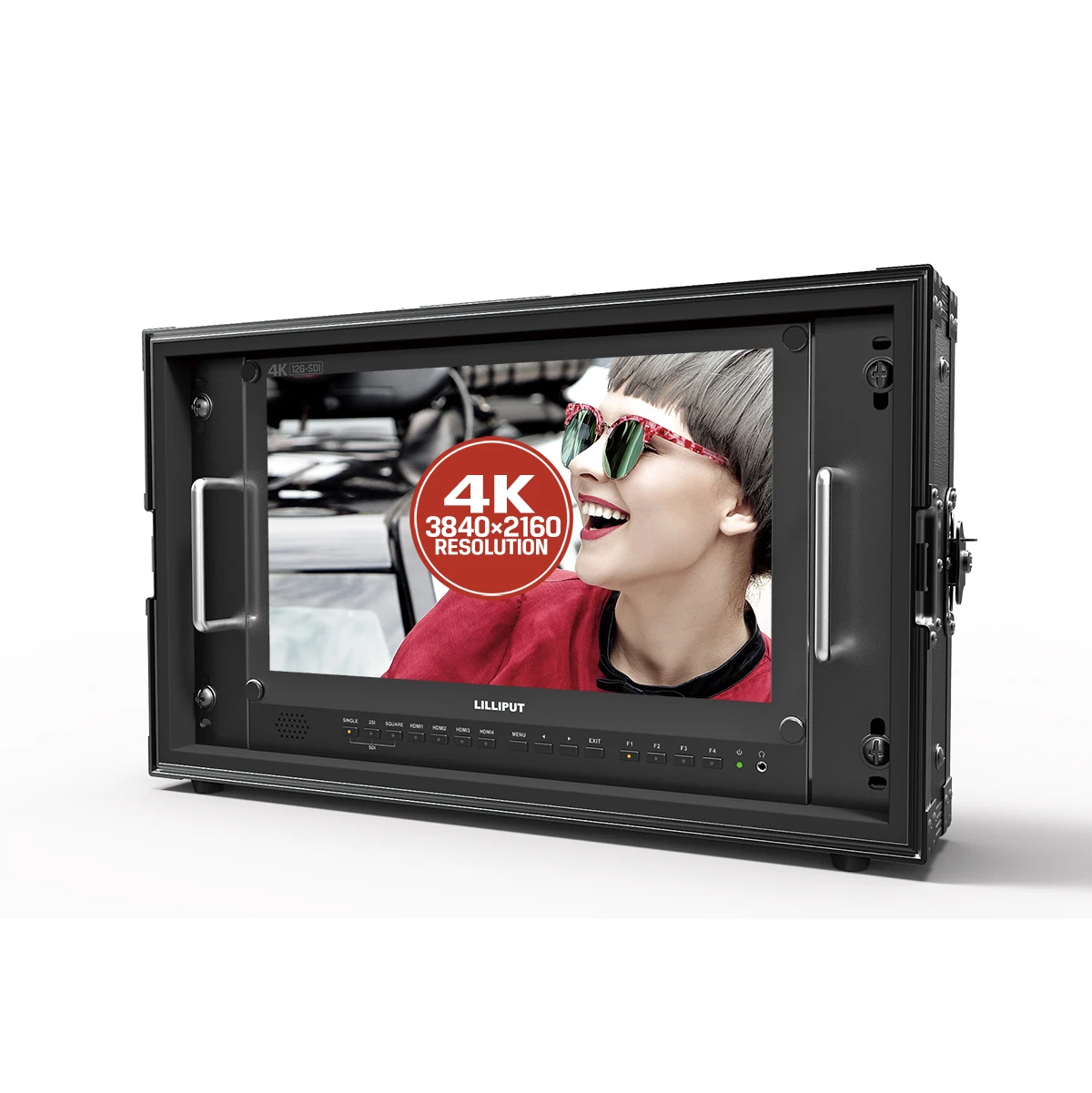 Lilliput BM150-12G 15.6 Inch Ultra HD 4K 12G-SDI Broadcast HDMI Monitor Support Single / Dual / Quad-link 12G SDI signal