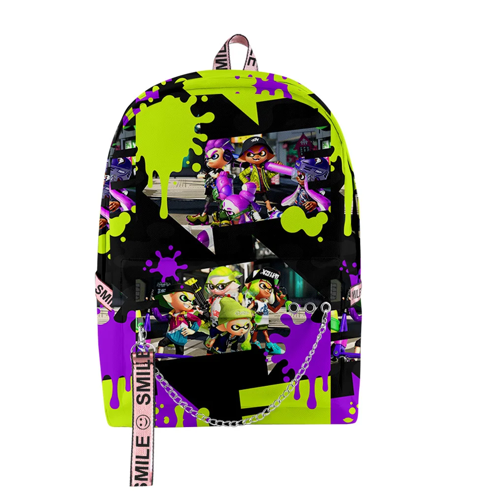 Popular Novelty Cool Splatoon 3 Student School Bags Unisex 3D Print Oxford Waterproof Notebook multifunction Travel Backpacks