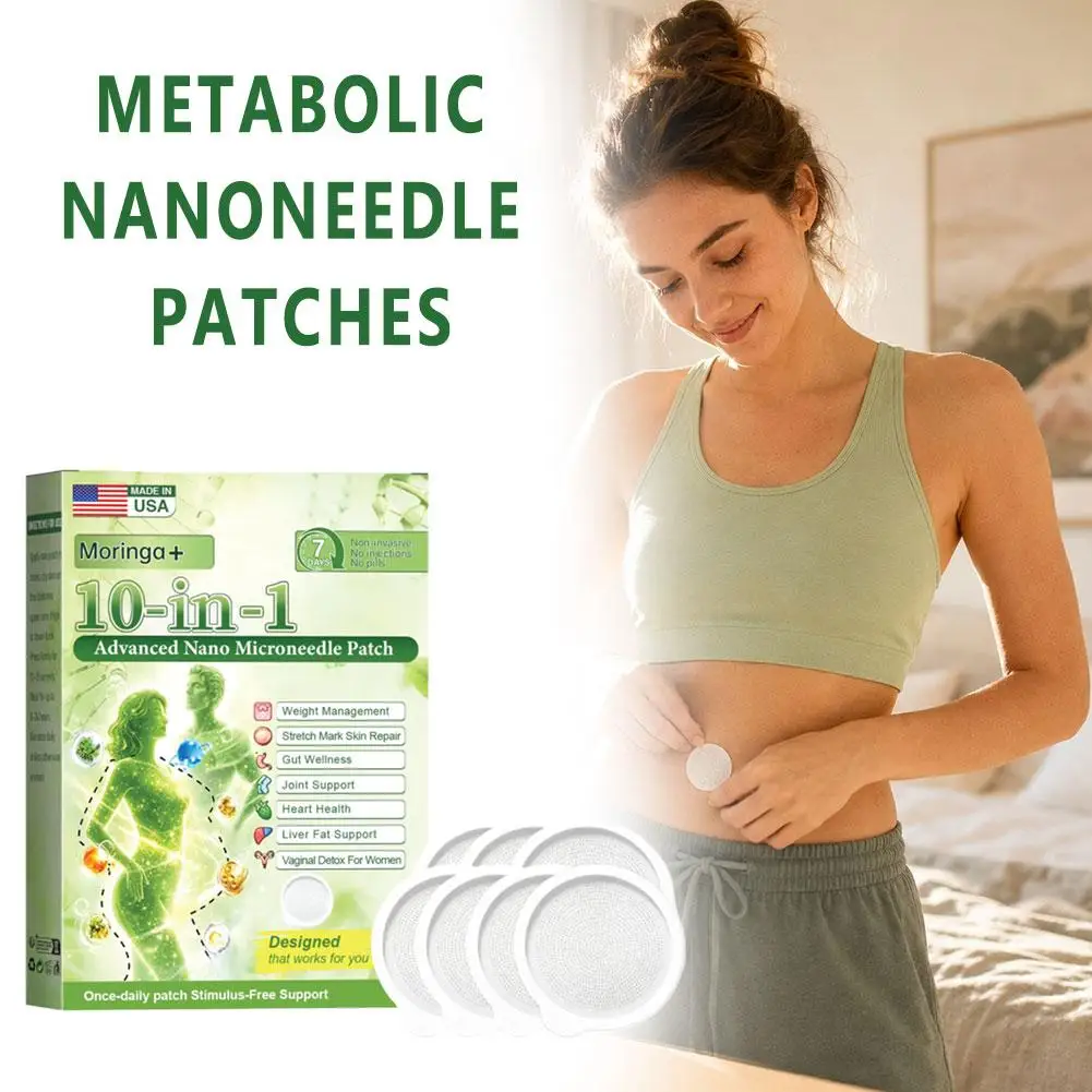 Moringa+ Weight Management Assistance Patch 10-in-1 Advanced Nano Microneedle Body Sticker, Firm Figure Line Shaping Body Care