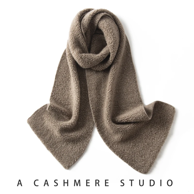 

Высококачественный шарф из 100% козьего кашемира на осень и зиму Mao Jinxiu, мягкая накидка, теплый шарф, модный мужской и женский шарф, подарок2025