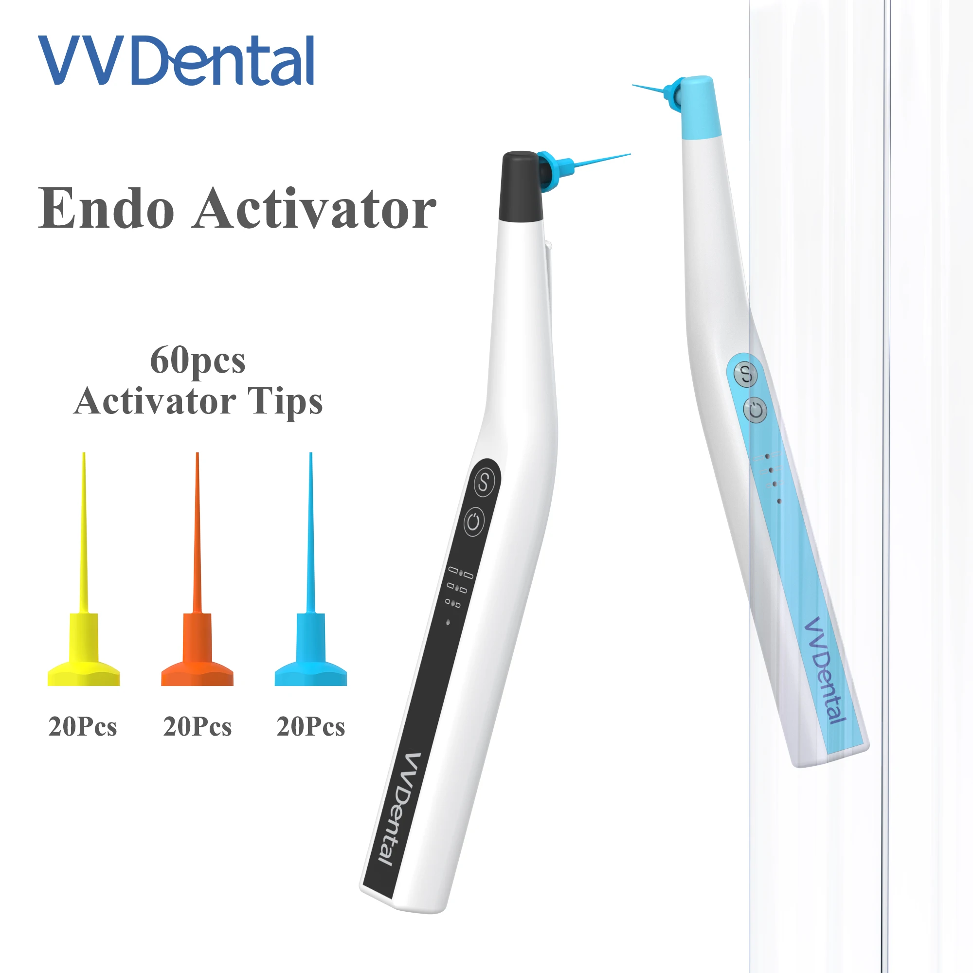 VV Dental Root Canal Sonic Irrigator Activator with 60 Pcs Endo Files For Endodontic Cleaning New Dentistry Instrument Free Ship