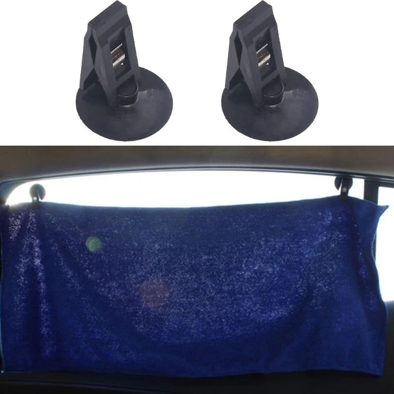 

Pair Plastic Suction Cup Receipt Holder Simple Styles Design & Strong Adhesion Car Receipt Clip Simple Installation for Car