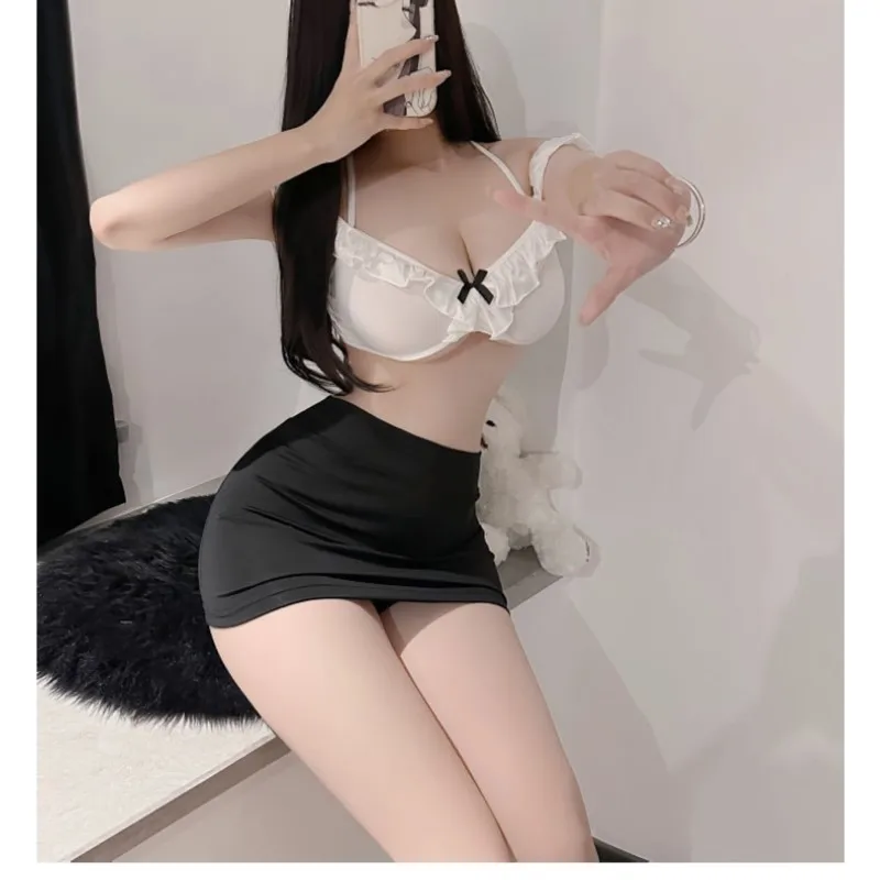 

Babydolls ролевая секретарша сплит наряд OL униформа соблазнение ягодицы юбка сексуальный женский комплект нижнего белья горячая сексуальная женская одежда