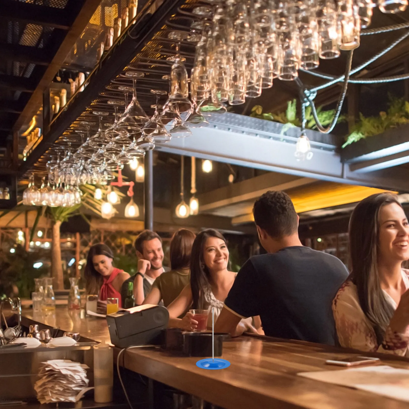 

Набор из 4 держателей для чеков/квитанций с одним шипом, прочная основа, нержавеющая сталь, для ресторанов и офисов