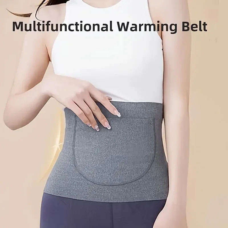 Winter Elastic Cotton Unisex Thermal Waist Support Abdomen Back Pressure Warmer Inner Wear Winter Cummerbund Stoma Bag Support