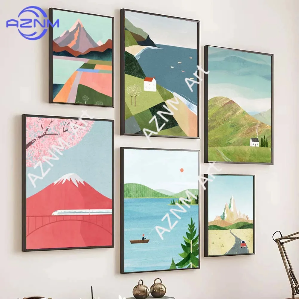 Leinwandgemälde, Sommer, Surfen, Strand, Mädchen, tropische Landschaft, Poster, Küste, trendige Kunstbilder für Wohnzimmer, Zuhause, Wanddekoration