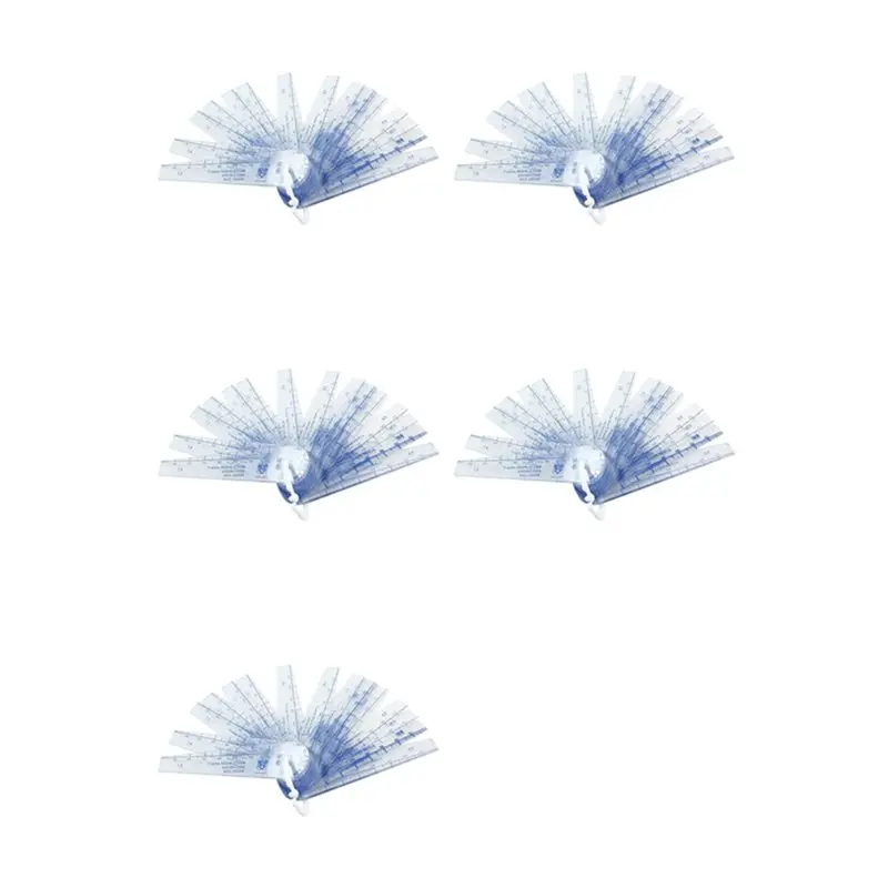 【party-day】5x-プラスチック製隙間ゲージ-005-2mm-厚さ測定ツール-20-in-1-隙間ゲージ-ギャップ測定用