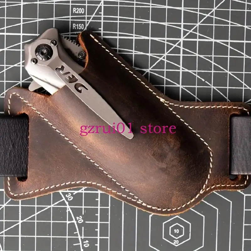 652A Secure PU Leather Cutter Belt Sheath for Quick Access and Protective Case