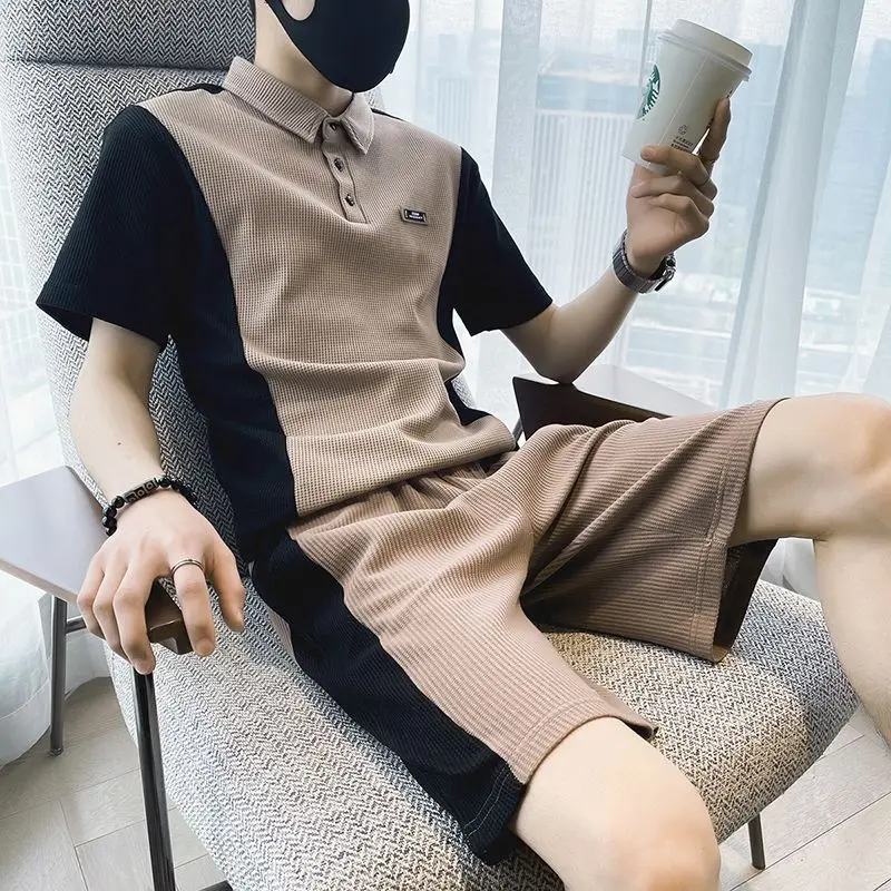 

Shorts Sets Casual T Shirt Man Tracksuit Summer Men's Clothing 2 Piece Outfit Sweatshirt Slim Fit Top Stylish Xl Sports Suits