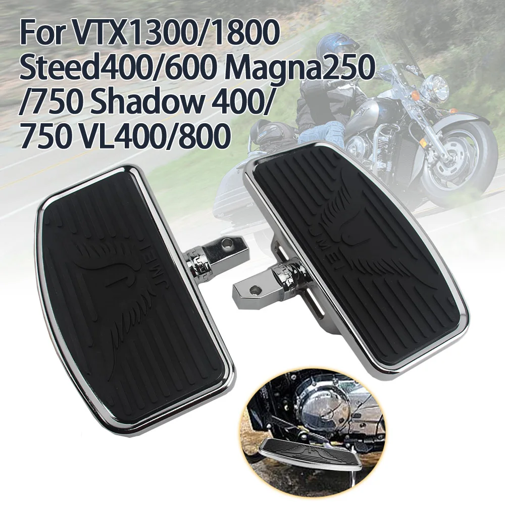 Adjustable Rear Floorboard Footrest Pad For VT400 VT600 VF250 VF750 VT400C VT750C VL400 VL800 VTX1300 VTX1800 XVS250C XVS1100