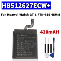 Battery HB512627ECW+ Battery  For Huawei Watch GT 1 FTN-B19 46MM 420mAh+Free Tools