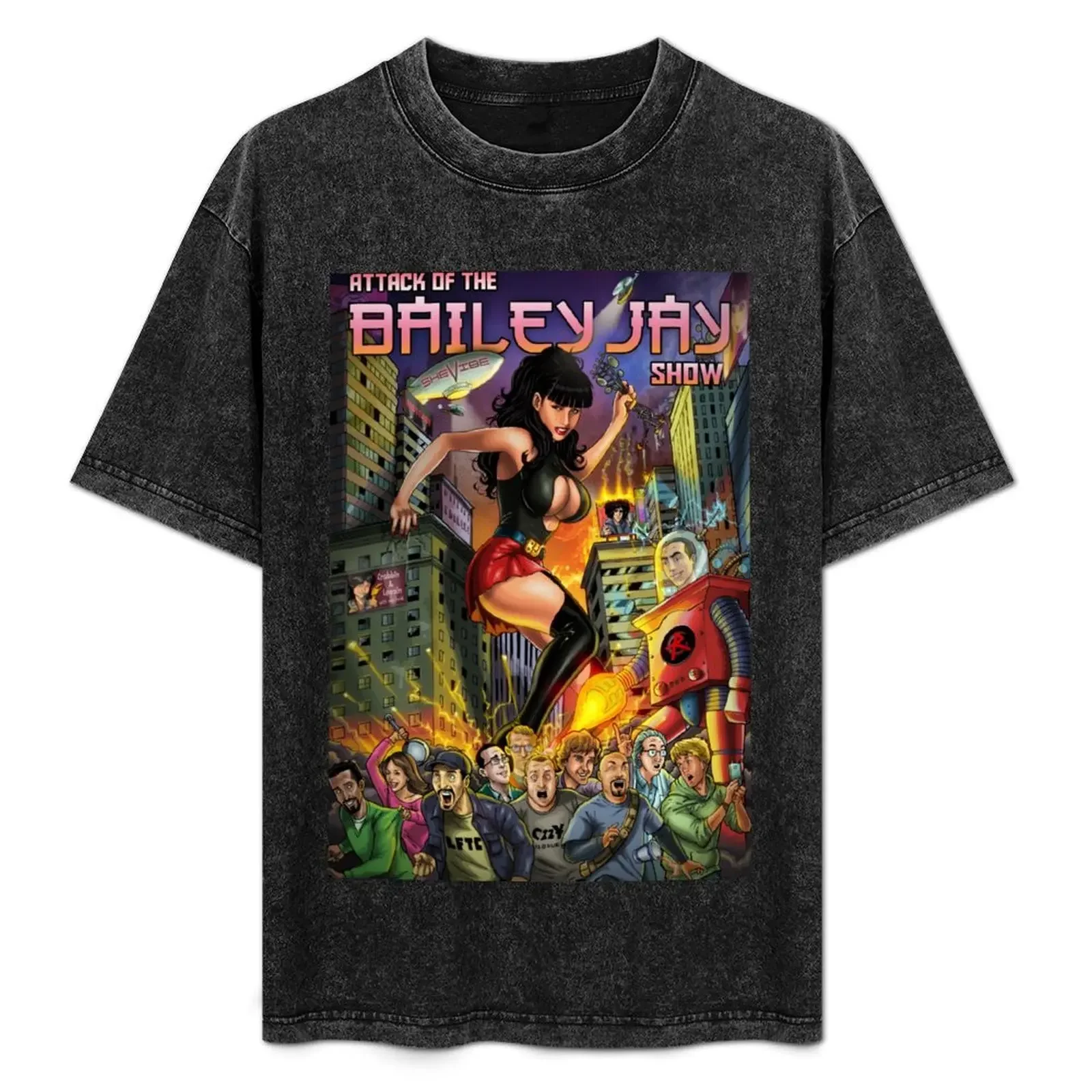 هجوم بيلي جاي تظهر تي شيرت القطن رجل تي شيرت الفراغات تي شيرت رجل الصيف قميص الرجال الملابس