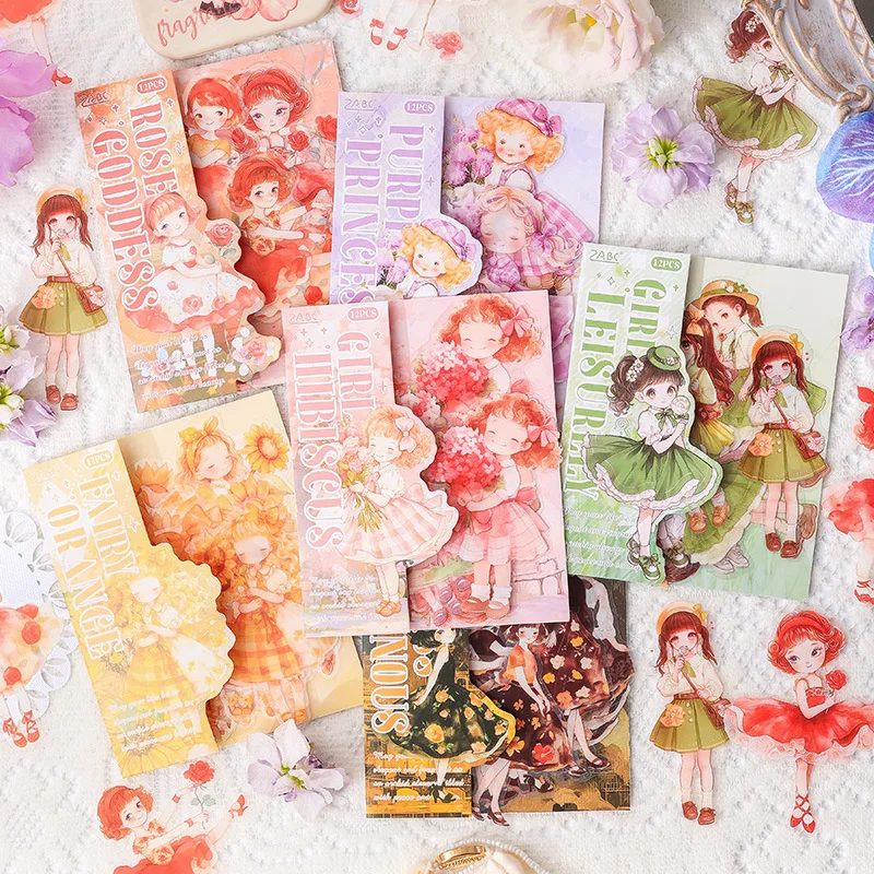 12pcs/1lot Kawaii Stationery Stickers yajingrulan Diary Planner Decorative Stickers Scrapbooking