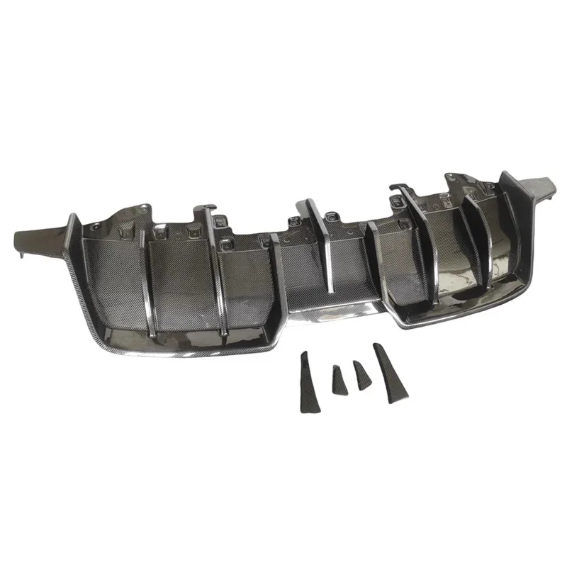 Para huracan lp580 evo 2019-2021 pt estilo de fibra de carbono amortecedor traseiro difusor sp spoiler bodykit